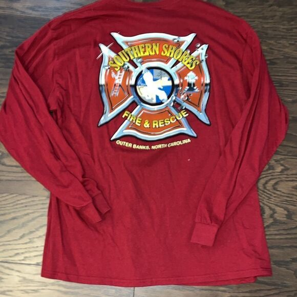Southern Shores Fire & Rescue OBX Outer Banks firefighter fireman T shirt XL - Picture 1 of 4